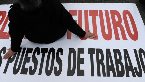 Protestas contra la realidad laboral en España - Sputnik Mundo