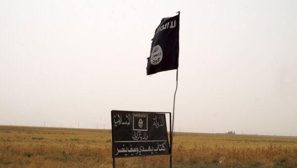 La bandera del grupo terrorista Daesh - Sputnik Mundo