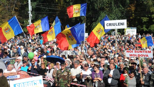 Manifestación antigubernamental en Chisinau - Sputnik Mundo