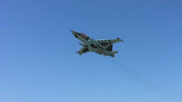 Un avión ruso Su-25 en Siria (archivo) - Sputnik Mundo