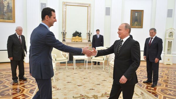 Президент России В.Путин встретился с президентом Сирии Б.Асадом - Sputnik Mundo