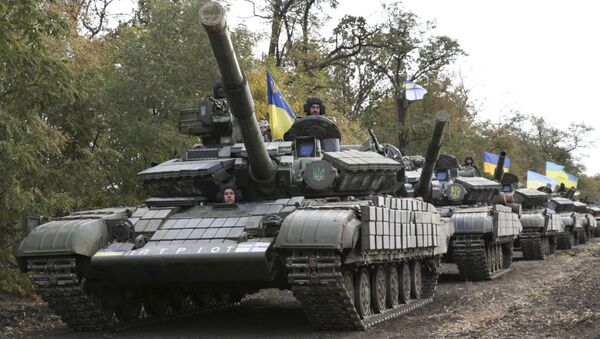Tanques de Ejército de Ucrania cerca Mariupol (Archivo) - Sputnik Mundo