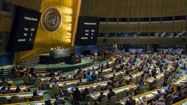 Asamblea General de la ONU (archivo) - Sputnik Mundo