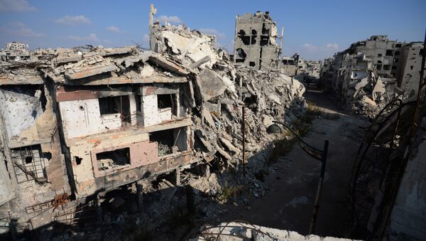 Edificios destruidos en Homs, Siria - Sputnik Mundo