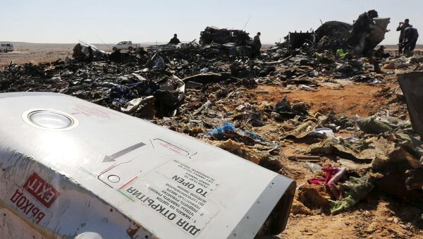 Los restos del Airbus A321 ruso siniestrado en Egipto - Sputnik Mundo