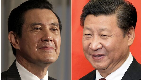 Presidente de Taiwán, Ma Ying-jeou, y presidente de China, Xi Jinping - Sputnik Mundo