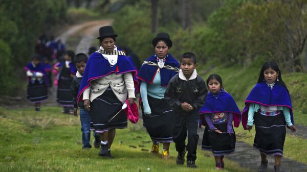 Una de las comunidades indígenas de Colombia - Sputnik Mundo