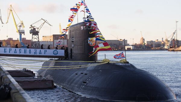 Submarino ruso de la clase Varshavyanka 'Krasnodar' - Sputnik Mundo