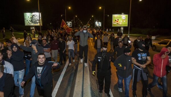Protestas en Podgorica, la capital de Montenegro (archivo) - Sputnik Mundo