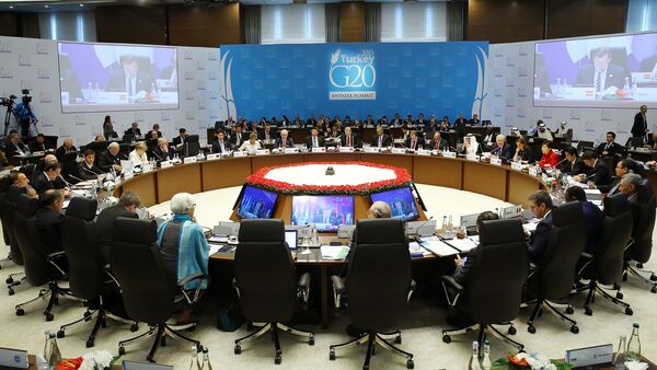 Segunda sesión de trabajo del G20 en Antalia - Sputnik Mundo