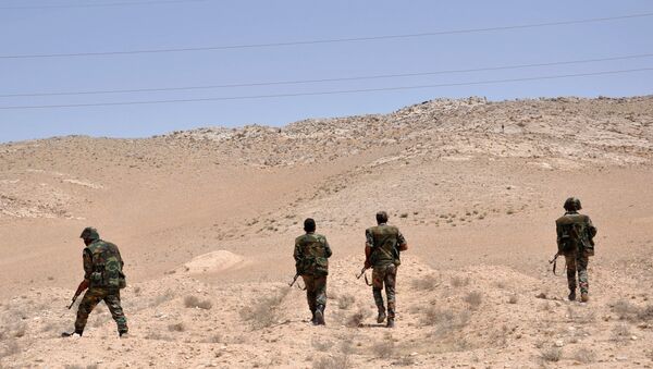 Soldados sirios en la localidad de Palmira (Archivo) - Sputnik Mundo