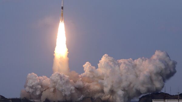 Lanzamiento del cohete japonés H2A con un satélite canadiense desde el centro espacial de Tanegashima - Sputnik Mundo
