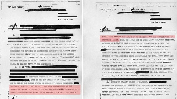 Un documento desclasificado de la CIA, que confirma la implicacion de Pinochet  en el plan Cóndor - Sputnik Mundo