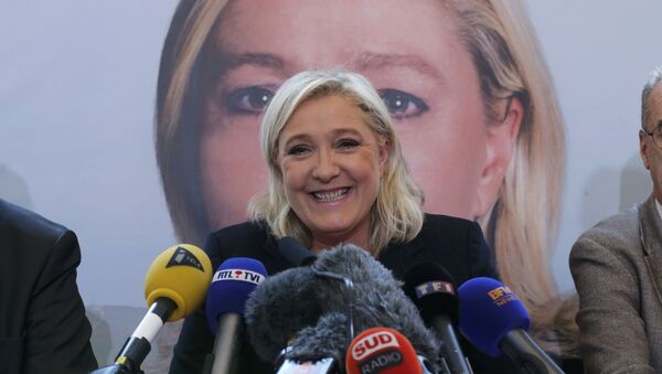 Marine Le Pen, líder del partido Frente Nacional - Sputnik Mundo