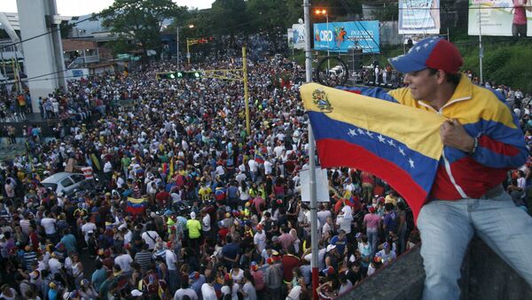 Partidarios de la oposición en San Cristóbal, Venezuela (archivo) - Sputnik Mundo