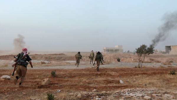 Milicianos sirios cerca de Alepo (Archivo) - Sputnik Mundo