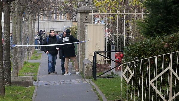 El lugar del incidente en Aubervilliers, en los alrededores de París - Sputnik Mundo