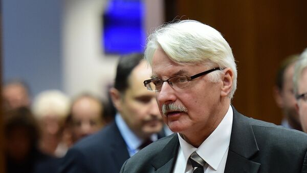 Poland's Foreign Minister Witold Waszczykowski attends an EU foreign affairs council at the European Council, in Brussels, on December 14, 2015. - Sputnik Mundo
