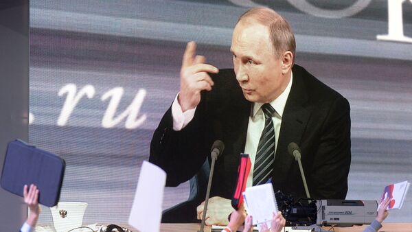 Gran rueda de prensa de Vladímir Putin (2015) - Sputnik Mundo