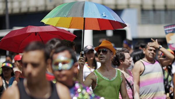 Desfile de orgullo LGBT en Caracas - Sputnik Mundo