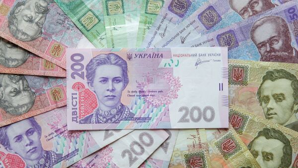 Billetes de grivna ucraniana - Sputnik Mundo
