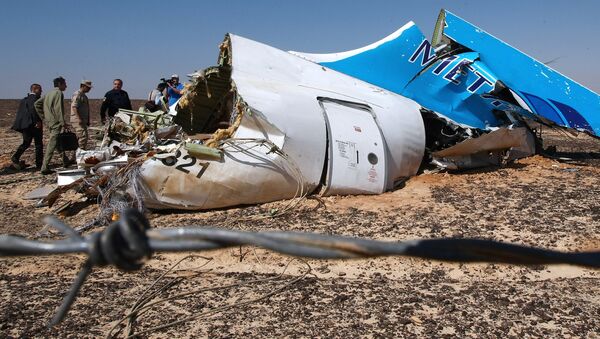 El lugar de la catástrofe con el Airbus A321 ruso en Egipto - Sputnik Mundo
