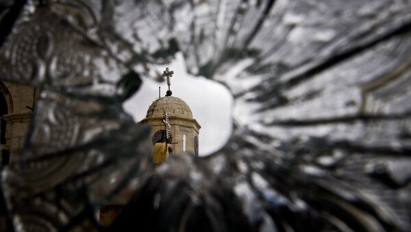 Una iglesia en Damasco destruida por los islamistas - Sputnik Mundo