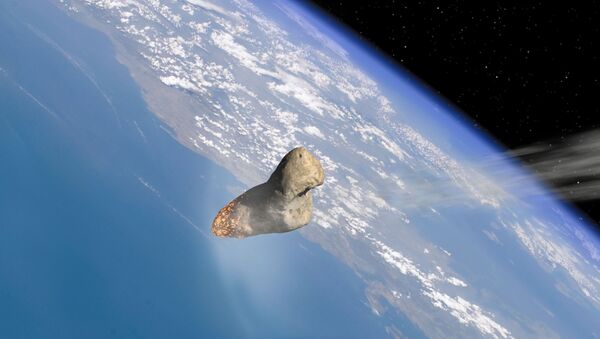 Un asteroid pasa cerca de la atmósfera de la Tierra (gráfica) - Sputnik Mundo