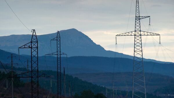 Líneas de la transmisión eléctrica de Crimea - Sputnik Mundo