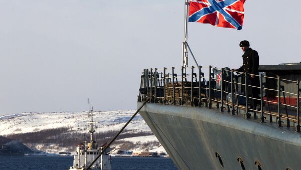 El buque antisubmarino Severomorsk de la Flota del Norte de Rusia - Sputnik Mundo