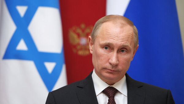 Vladímir Putin, presidente de Rusia durante su visita en Israel, foto de archivo - Sputnik Mundo