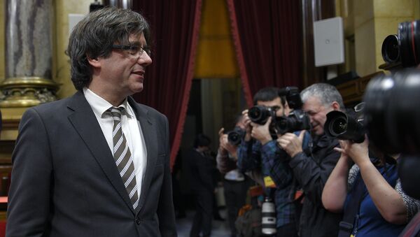 Carles Puigdemont, elegido presidente de Cataluña - Sputnik Mundo