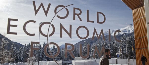 Entrada principal a las salas del Foro Ecónomico de Davos Entrada principal a las salas del Foro Ecónomico de Davos - Sputnik Mundo