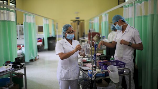 Los médicos en el Hospital Rosales en San Salvador, El Salvador - Sputnik Mundo