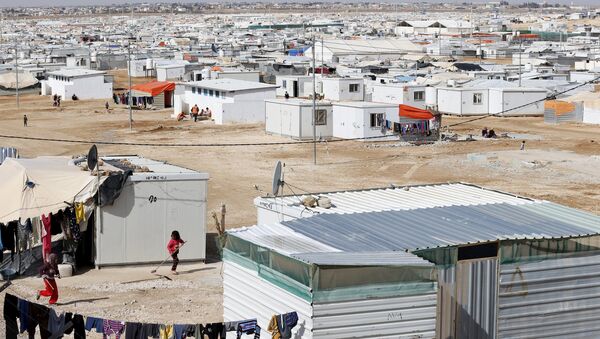 Campo de refugiados en Jordania (archivo) - Sputnik Mundo