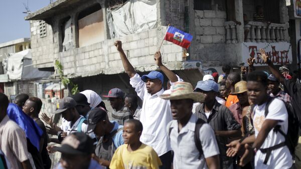 Las protestas en Haití (archivo) - Sputnik Mundo