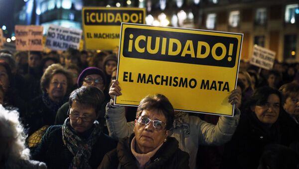 Una protesta contra el machismo en Madrid (archivo) - Sputnik Mundo
