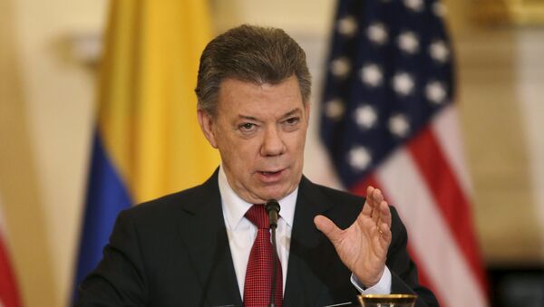 Juan Manuel Santos, presidente de Colombia - Sputnik Mundo