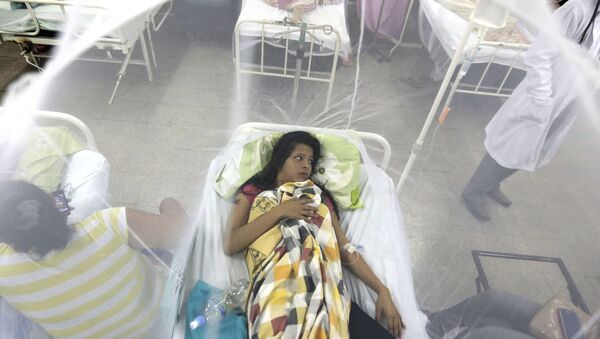 Пациентка с лихорадкой, вызванной вирусом Зика, в больнице Парагвая - Sputnik Mundo