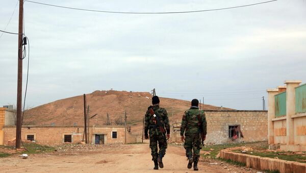 Soldados sirios en la provincia de Alepo - Sputnik Mundo