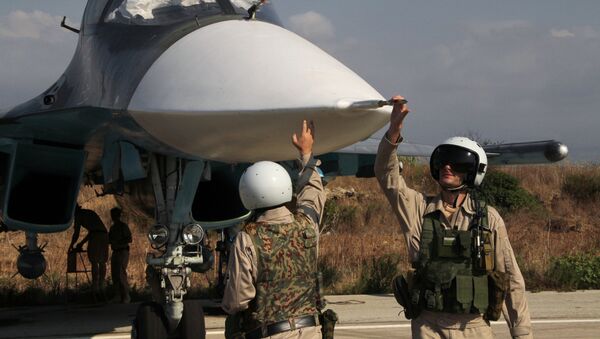 Russian war planes at Hmeimim base in Syria - Sputnik Mundo
