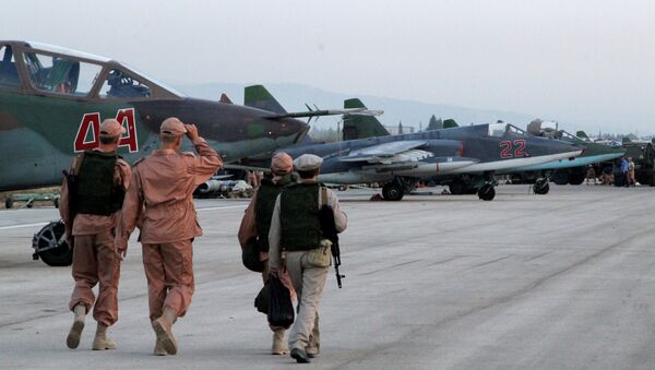 Russian warplanes at an airfield near Latakia - Sputnik Mundo