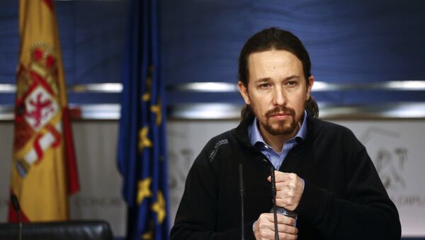 Pablo Iglesias, el líder de Podemos - Sputnik Mundo