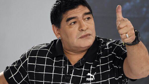 Diego Maradona, futbolista argentino - Sputnik Mundo