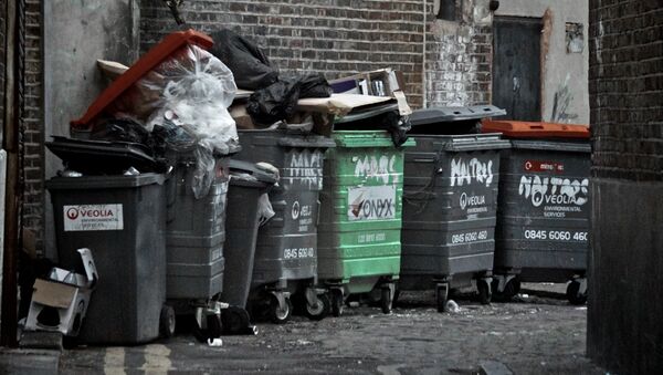 Contenedores de basura en Londres - Sputnik Mundo