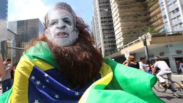 Manifestación antigubernamental en Brasil - Sputnik Mundo
