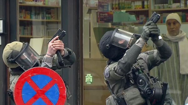 Operación policial en Bruselas - Sputnik Mundo