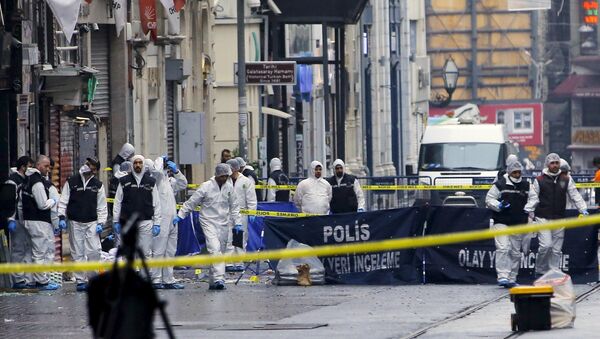 Lugar del atentado suicida en Estambul - Sputnik Mundo