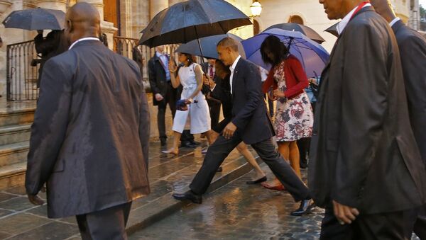 Presidente de EEUU Barack Obama y su familia en La Habana - Sputnik Mundo
