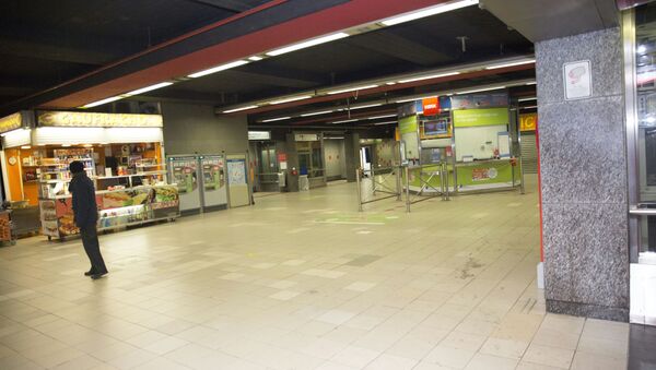 Una estación del metro en Bruselas - Sputnik Mundo